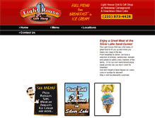 Tablet Screenshot of lighthousegrillathideaway.com